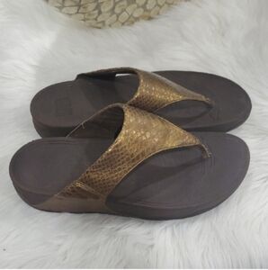 Fitflop Gold  Sandals Sz 10
